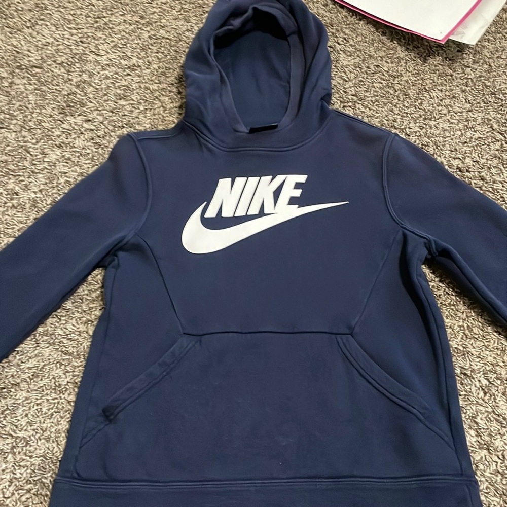 Nike navy blue hoodie